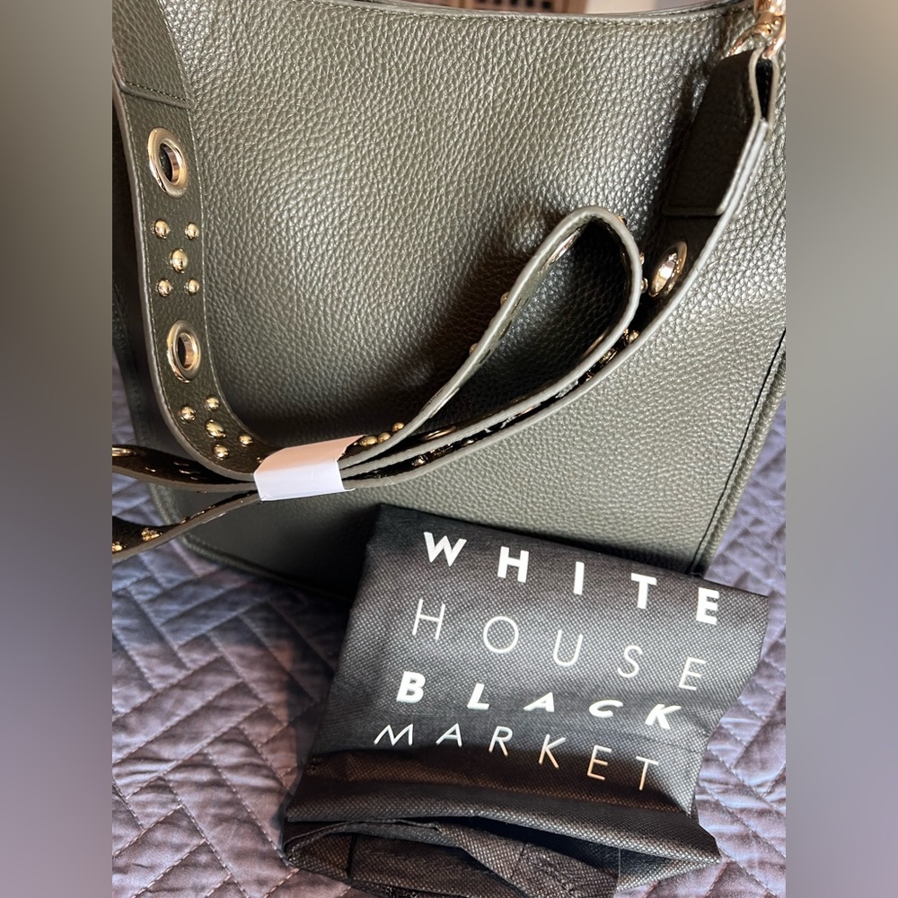 NEW WHBM Grommet Messenger Bag